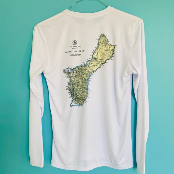 NEW without TAGS long sleeve rash guard with print of Guam - Picture 5 of 9